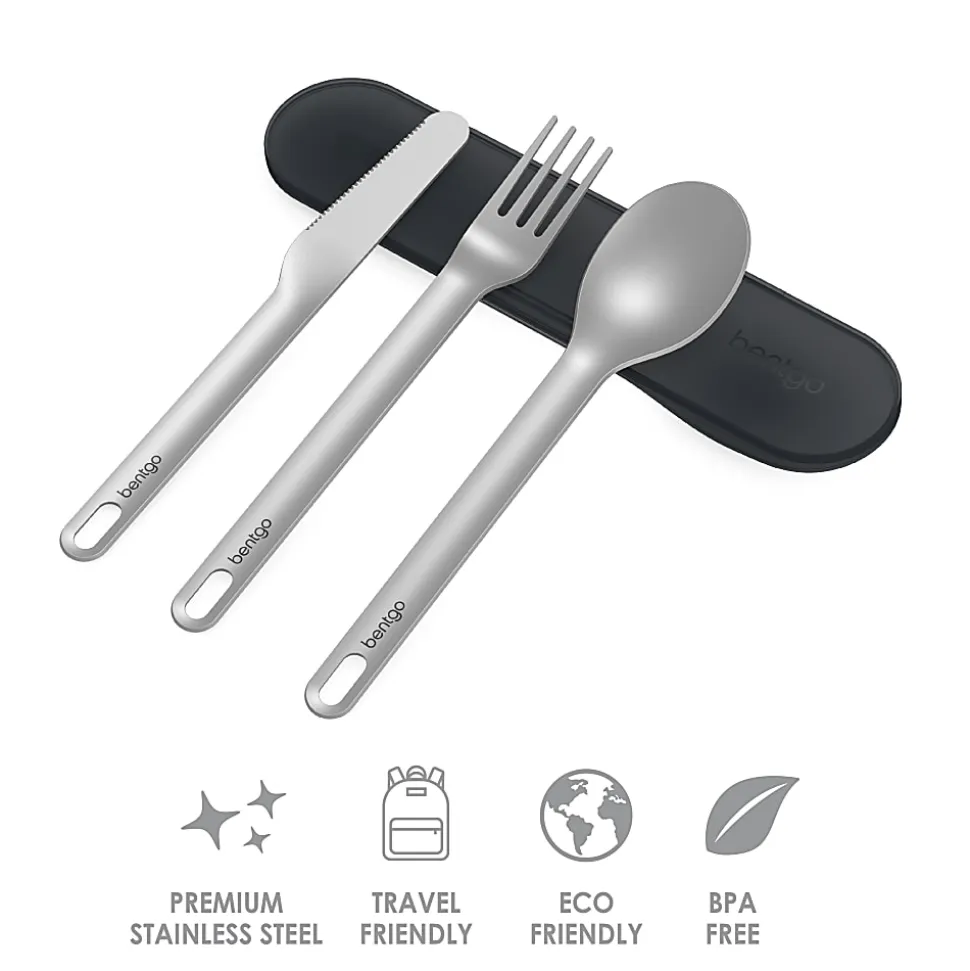 Bentgo Stainless Steel Utensil Set, Carbon