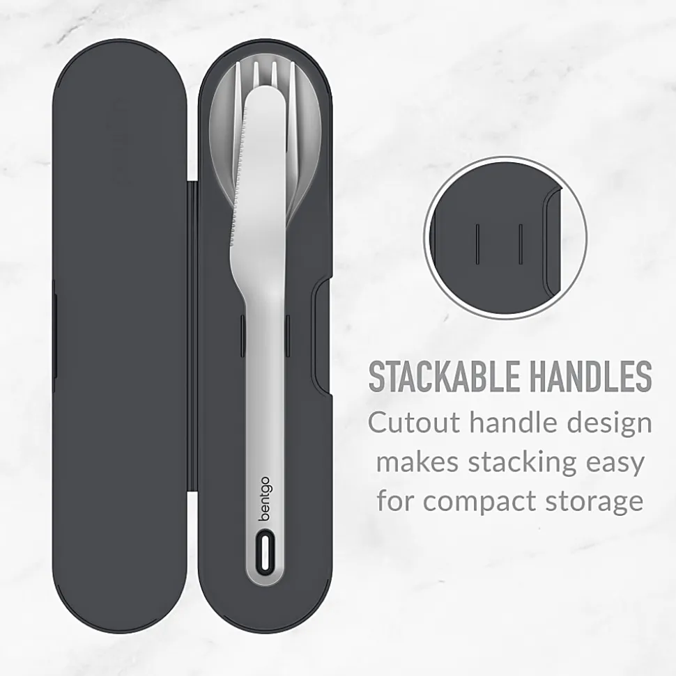 Bentgo Stainless Steel Utensil Set, Carbon