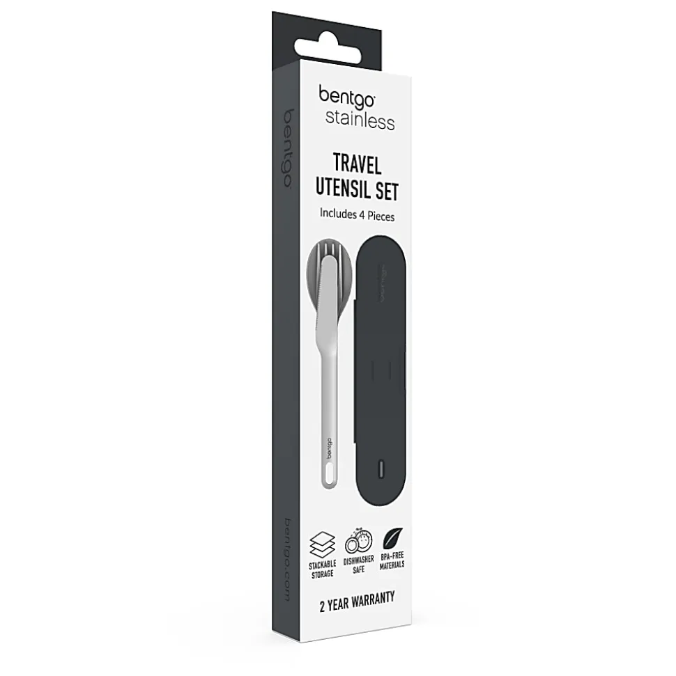 Bentgo Stainless Steel Utensil Set, Carbon