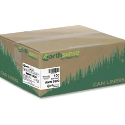 Berry Reclaim Heavy-Duty Recycled Can Liners, Extra Large Size, 60 gal Capacity, 38"x 58", 2 mil (51 Micron) Thickness, 100 Count - RNW5820
