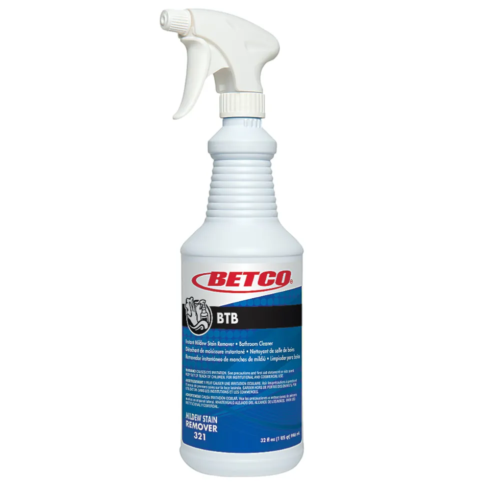 Betco® BTB Mildew Stain Remover, 32 Oz Bottle, Case Of 12