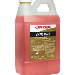 Betco® pH7Q Fastdraw Dual Neutral Disinfectant Cleaner, Pleasant Lemon Scent, 67.6 Oz Bottle, Case Of 4