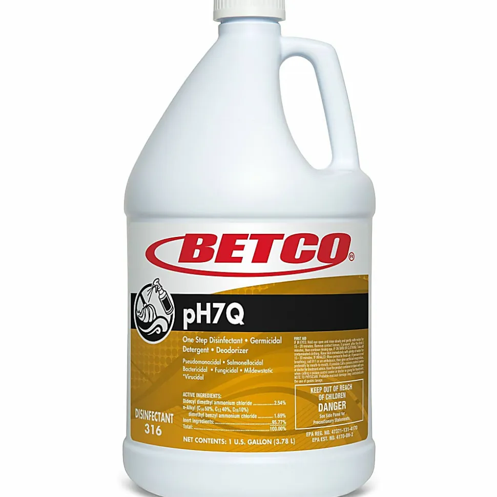 Betco pH7Q Neutral Disinfectant, 128 Oz, Total Qty 1