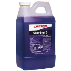 Betco® Quat-Stat 5 Disinfectant, Lavender, 67.6 Oz Bottle, Case Of 4