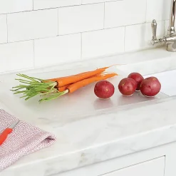 Better Houseware Acrylic Dual-Purpose Slanted Drain And Cutting Board, 19” x 14-1/2” x 2”, Clear