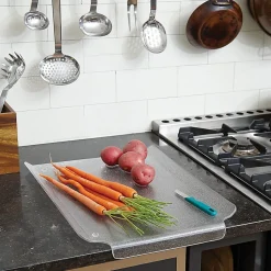 Better Houseware Acrylic Dual-Purpose Slanted Drain And Cutting Board, 19” x 14-1/2” x 2”, Clear