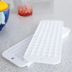 Better Houseware Cubette Ice Cube Trays, 10-1/2” x 3-5/8” x 5/8”, White, Set Of 2 Trays