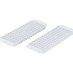 Better Houseware Cubette Ice Cube Trays, 10-1/2” x 3-5/8” x 5/8”, White, Set Of 2 Trays