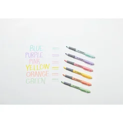 BIC Brite Liner Grip Highlighters, Chisel Tip, Assorted Barrel, Assorted Pastel Ink, Pack Of 6 Highlighters