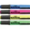 BIC Brite Liner Grip Highlighters, Chisel Tip, Assorted Colors, Pack Of 4 Highlighters