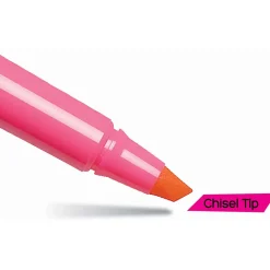BIC® Brite Liner® Highlighters, Chisel Tip, Pink Box Of 12