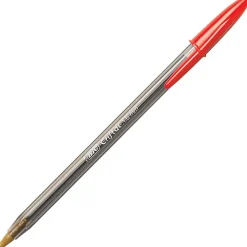 BIC Cristal Xtra Bold Ballpoint Pens, Bold Point, 1.6 mm, Translucent Barrel, Assorted Ink Colors, Pack Of 24 Pens