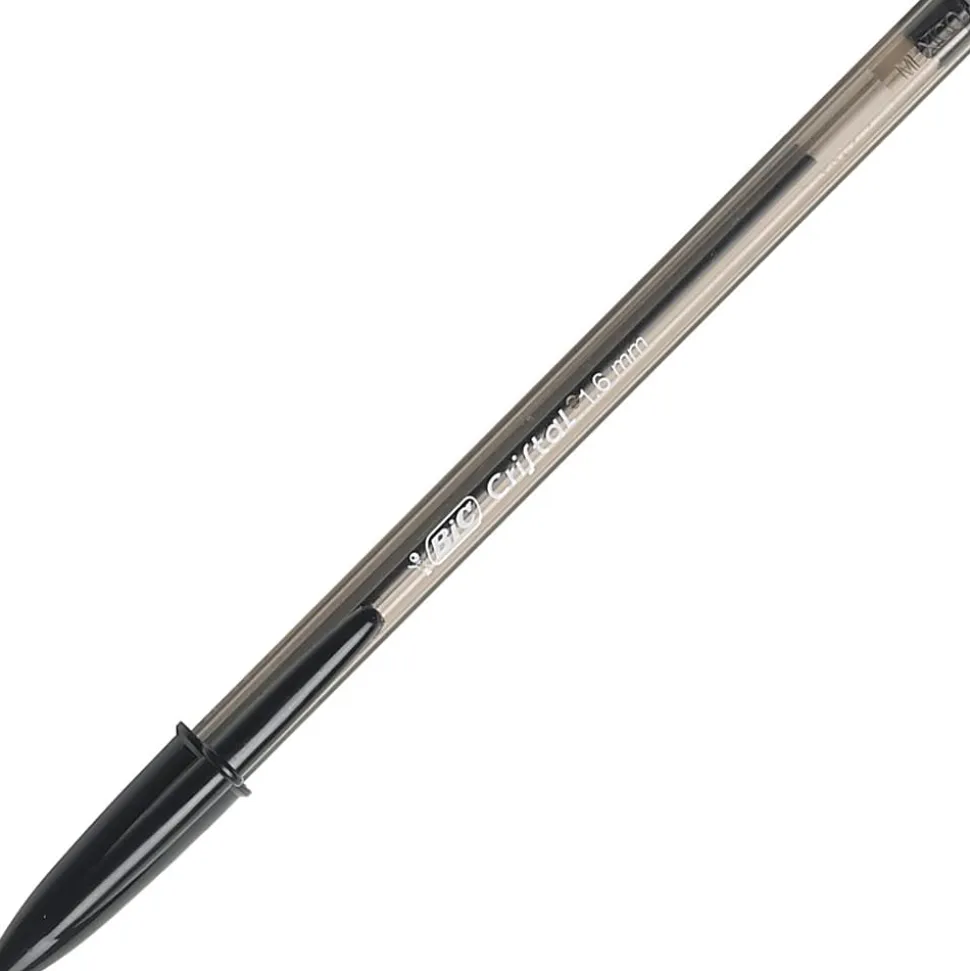 BIC Cristal Xtra Bold Ballpoint Pens, Bold Point, 1.6 mm, Translucent Barrel, Assorted Ink Colors, Pack Of 24 Pens