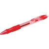 BIC Gelocity Gel Retractable Gel Ink Pens, Medium Point, 0.7 mm, Translucent Red Barrel, Red Ink, Pack Of 4 Pens