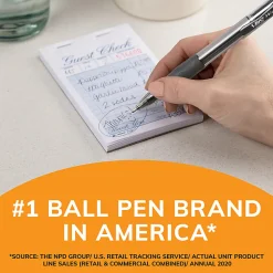 BIC® Glide® Bold Ballpoint Pens, Bold Point, 1.6 mm, Translucent Barrel, Black Ink, Pack Of 36