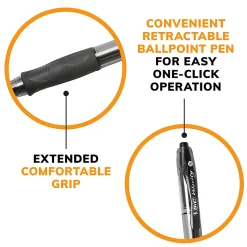 BIC® Glide Bold Ballpoint Pens, Bold Point, 1.6 mm, Translucent Barrel, Blue Ink, Pack Of 12 Pens