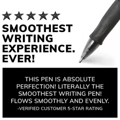 BIC Glide Bold Retractable Ballpoint Pens, Bold Point, 1.6 mm, Translucent Barrel, Blue Ink, Pack Of 4 Pens