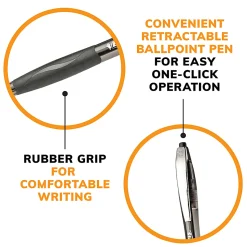 BIC® Glide Retractable Ballpoint Pens, Medium Point, 1.0 mm, Blue Barrel, Blue Ink, Pack Of 4 Pens