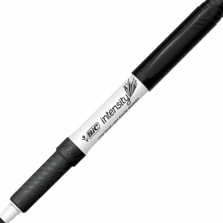 BIC® Great Erase® Grip Dry-Erase Markers, Fine Point, Black Ink, Box of 175