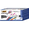 BIC® Intensity Low Odor Whiteboard Markers, Chisel Tip, Black Ink, PK Of 12
