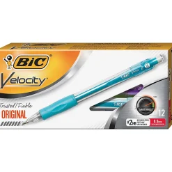 BICĀ® Mechanical Pencils, #2 Lead, Bold Point, 0.9 mm, Turquoise Barrel, Pack Of 12