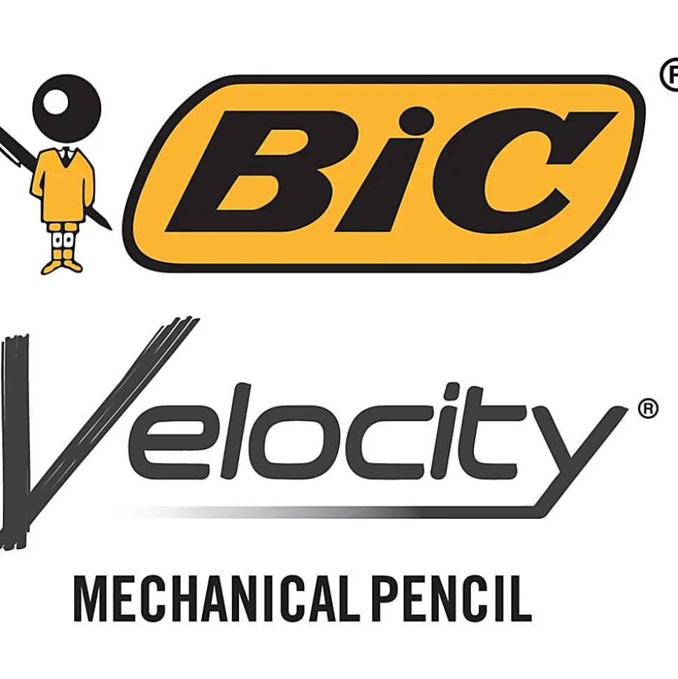 BIC® Mechanical Pencils, #2 Lead, Bold Point, 0.9 mm, Turquoise Barrel, Pack Of 12
