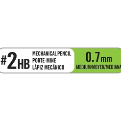 BICĀ® Mechanical Pencils, #2 Lead, Medium Point, 0.7 mm, Blue Barrel, Pack Of 12