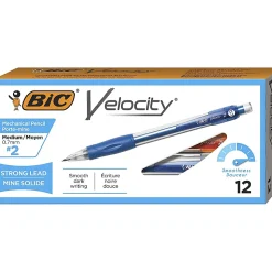 BIC® Mechanical Pencils, #2 Lead, Medium Point, 0.7 mm, Blue Barrel, Pack Of 12