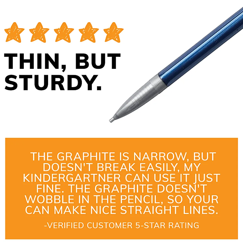 BIC Mechanical Pencils, Xtra Precision, Fine Point, 0.5 mm, Assorted Barrel Colors, Pack Of 24 Pencils