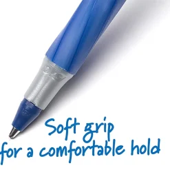 BICĀ® Round Stic Grip Ballpoint Pens, Medium Point, 1.2 mm, Blue Ink, Pack Of 36 Pens