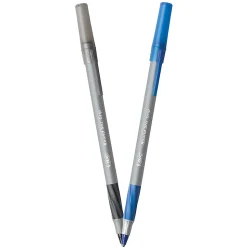 BIC® Round Stic® Grip Xtra-Comfort Ballpoint Pens, Medium Point, 1.2 mm, Assorted Barrels, Assorted Ink Colors, Box Of 36