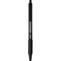 BIC Soft Feel Retractable Ball Point Pen, Medium Point, 1.0MM, Black, Pack Of 18