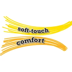 BIC SoftFeel Retractable Ball Pens - Medium Pen Point - 1 mm Pen Point Size - Retractable - Blue - Blue Barrel - 36 / Box