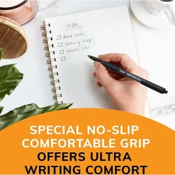 BIC® SoftFeel Retractable Ballpoint Pens, Medium Point, 1.0 mm, Assorted Barrels, Assorted Ink Colors, Box Of 36