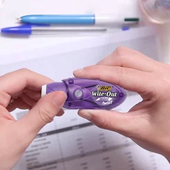 BIC Wite-Out Mini Twist Correction Tape, No Dry Time, Tear Resistant Tape, White, 2-Count