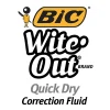 BIC Wite-Out Quick Dry Correction Fluid With Foam Applicator, White, Pack Of 12