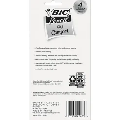 BIC Xtra Comfort Mechanical Pencils, 0.7 mm, Assorted Barrel Colors, Pack Of 6