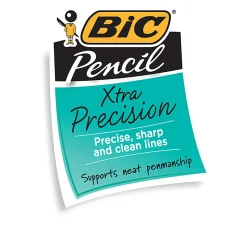 BIC® Xtra Mechanical Pencils, Xtra Precision, 0.5 mm, Gray Barrel, Pack Of 12