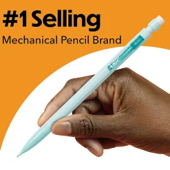 BIC® Xtra-Smooth Mechanical Pencils, Medium Point, 0.7 mm, #2 Lead, Assorted Pastel Barrel Colors, Pack Of 40 Pencils