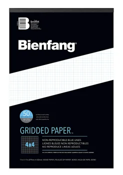 Bienfang® Gridded Paper™ Pad, 11" x 17", 50 Sheets, White/Blue