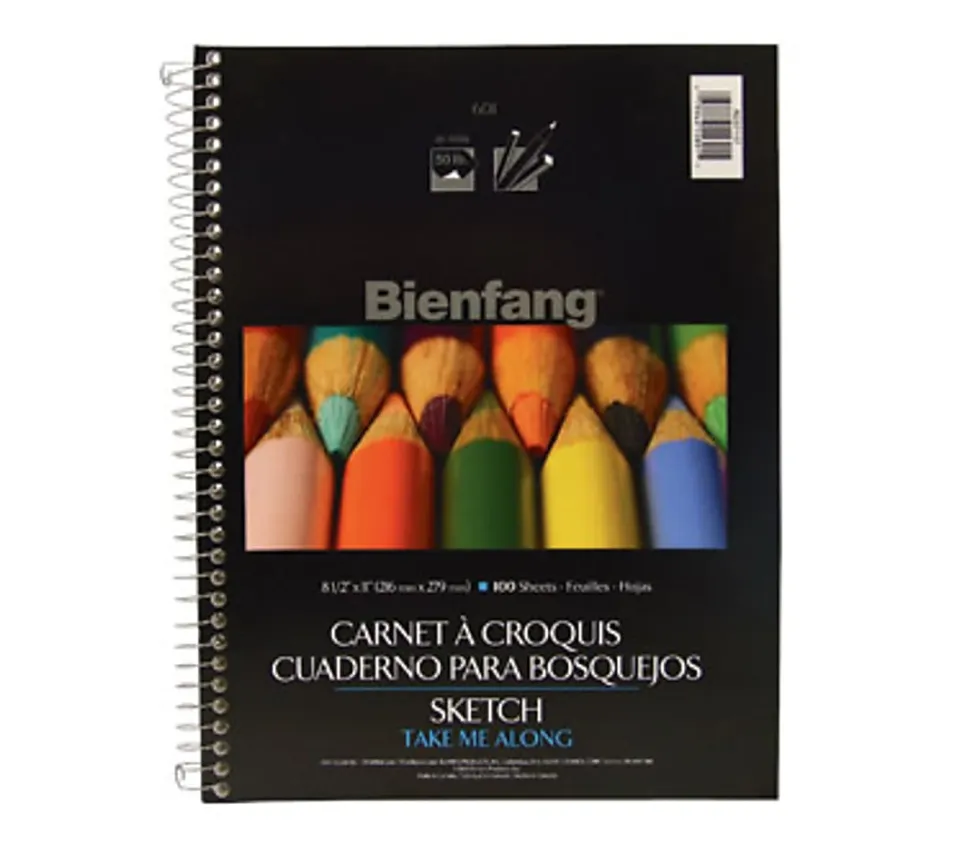 Bienfang® No. 601 Take Me Along Sketch Paper Pad, 100 Sheets, 8 1/2" x 11"