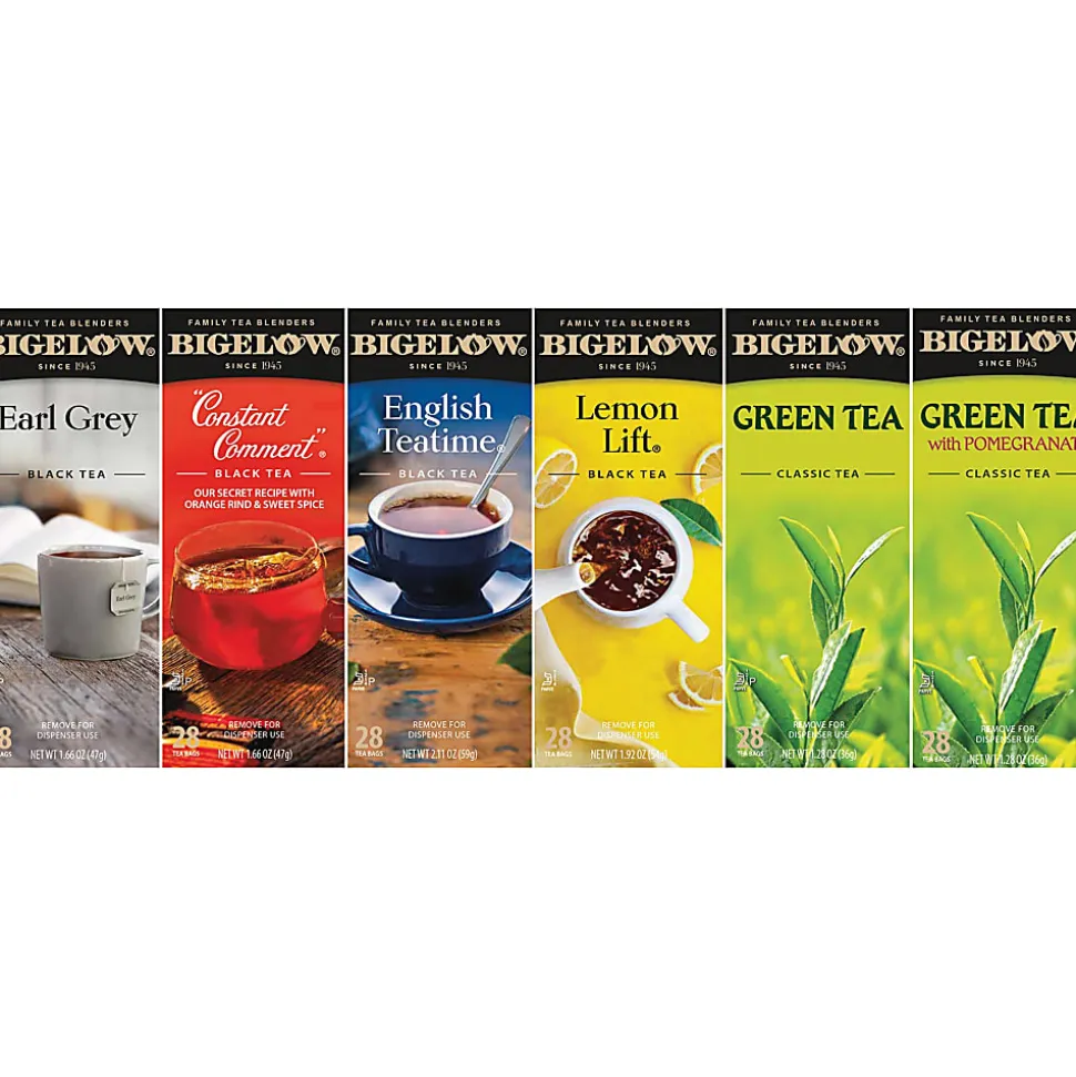 Bigelow® Assorted Flavored Teas, Box Of 168