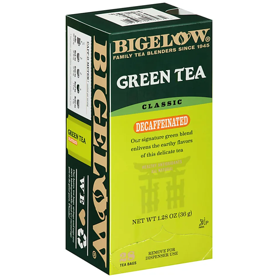 Bigelow® Decaffeinated Green Tea Bags, Box Of 28