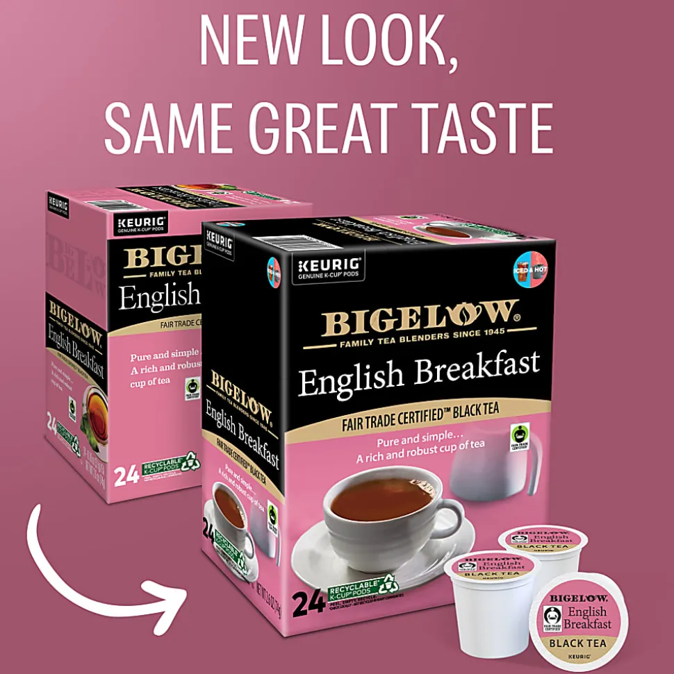 Bigelow® English Breakfast Tea Keurig Single-Serve K-Cup Pods, 96 Count (4 Boxes of 24)