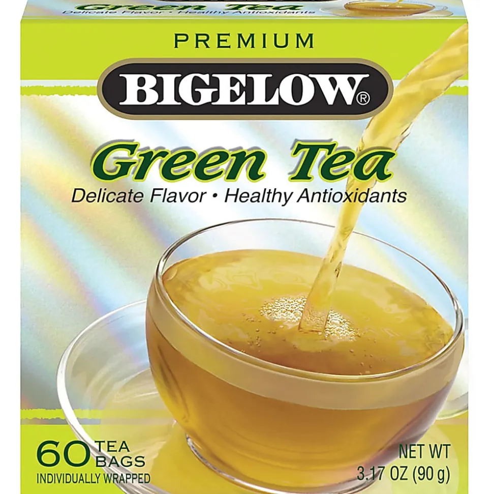 Bigelow® Premium Blend Green Tea Bags, Carton Of 60