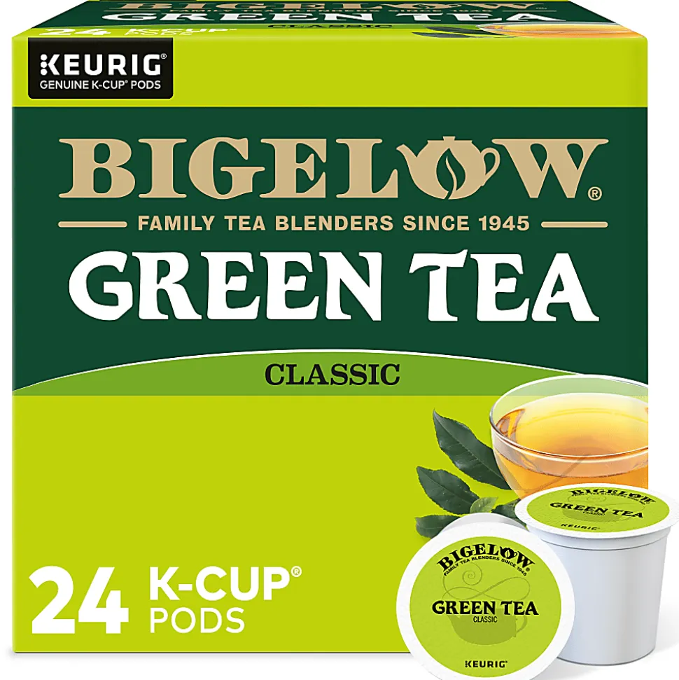 Bigelow® Single-Serve K-Cup® Pods, Green Tea, Box Of 24