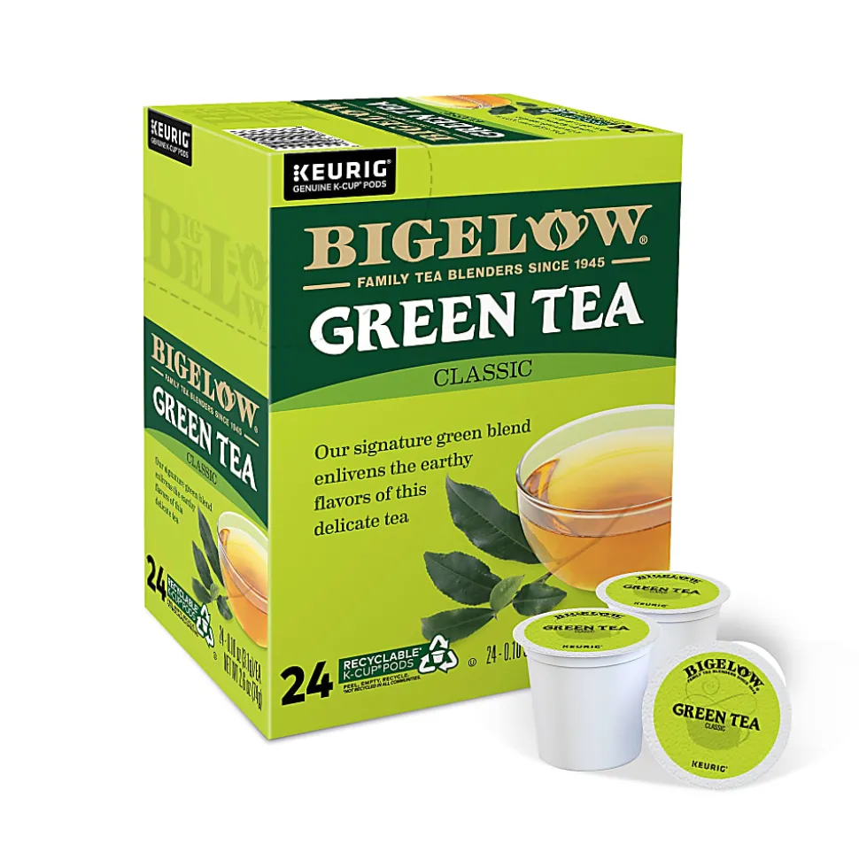 Bigelow® Single-Serve K-Cup® Pods, Green Tea, Box Of 24