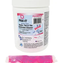 Big 3 Packaging PAK-IT Basin/Tub/Tile Bathroom Cleaner, Pack Of 20