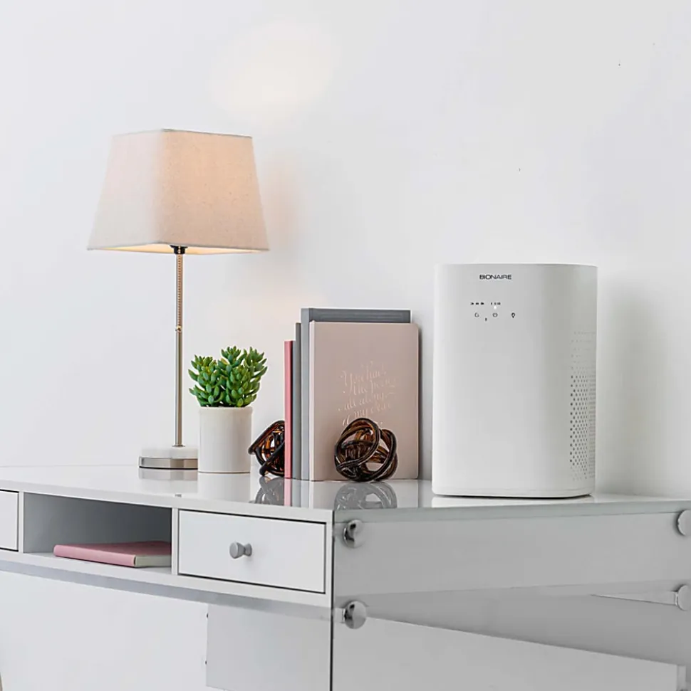 Bionaire 360 True HEPA 3-Stage Filtration Air Purifier With Timer And Nightlight, 155 Sq. Ft. Coverage, 8-1/4” x 12-3/4”