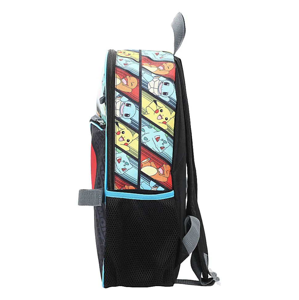 Bioworld Pokémon 5-Piece Backpack Set, Multicolor, Total Qty 1